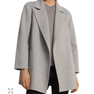 NEW Theory Clairene Wool Coat New Divide Luxe in P